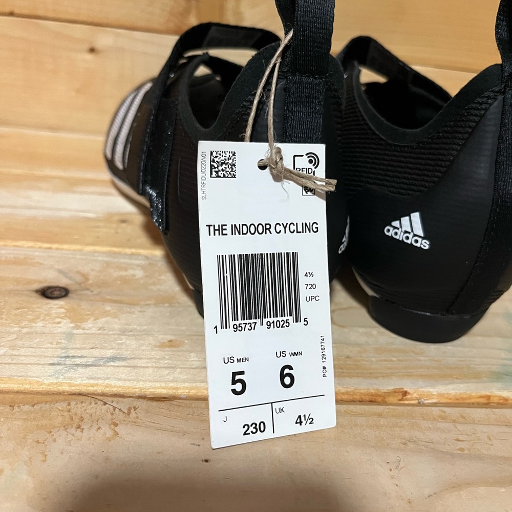 New Adidas The Indoor Cycling Bike Shoes 3-Bolt Black GX6544 - Picture 7 of 9